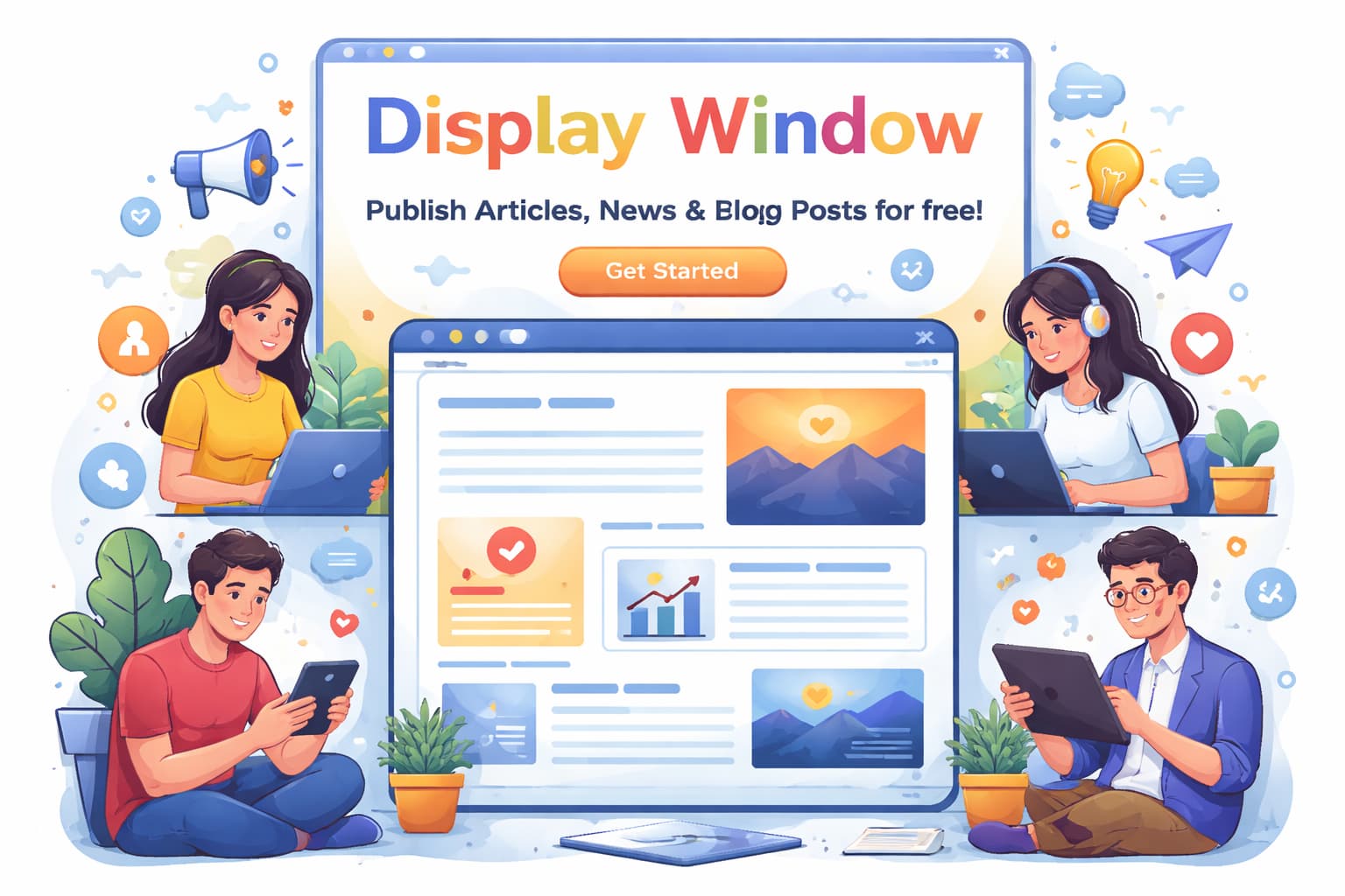 コンテンツのための無料Webサイト