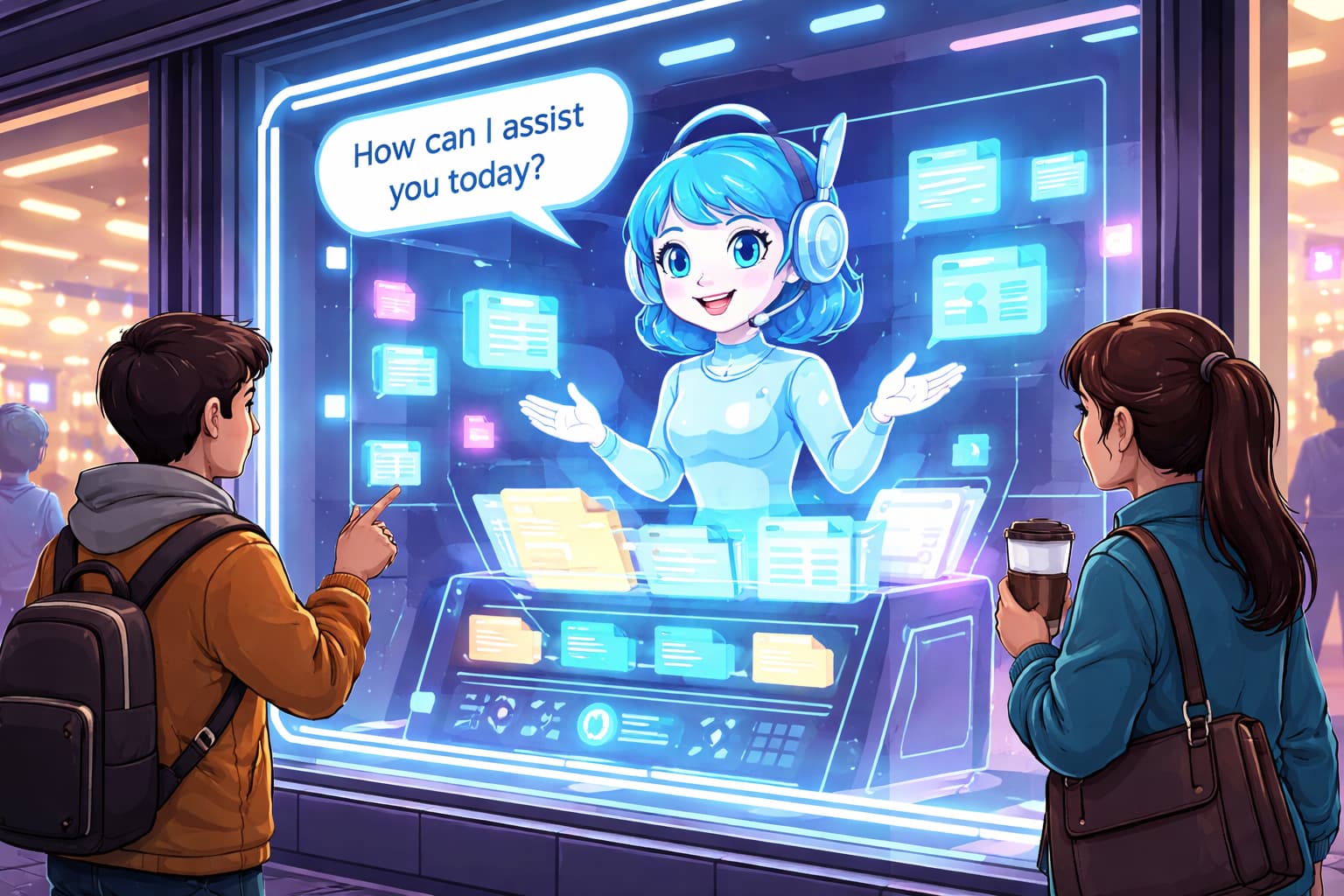 ディスプレイウィンドウのアシスタント